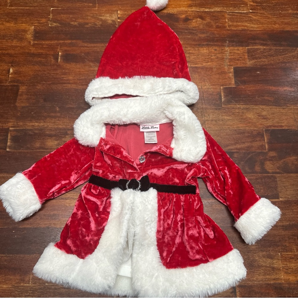 Little Me Festive Red and White Costume